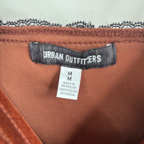 Urban Outfitters Faith Velvet Slip Dress M Lace Babydoll Fairy Grunge Whimsigoth - Picture 7 of 12